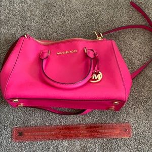 Hot pink MK shoulder bag